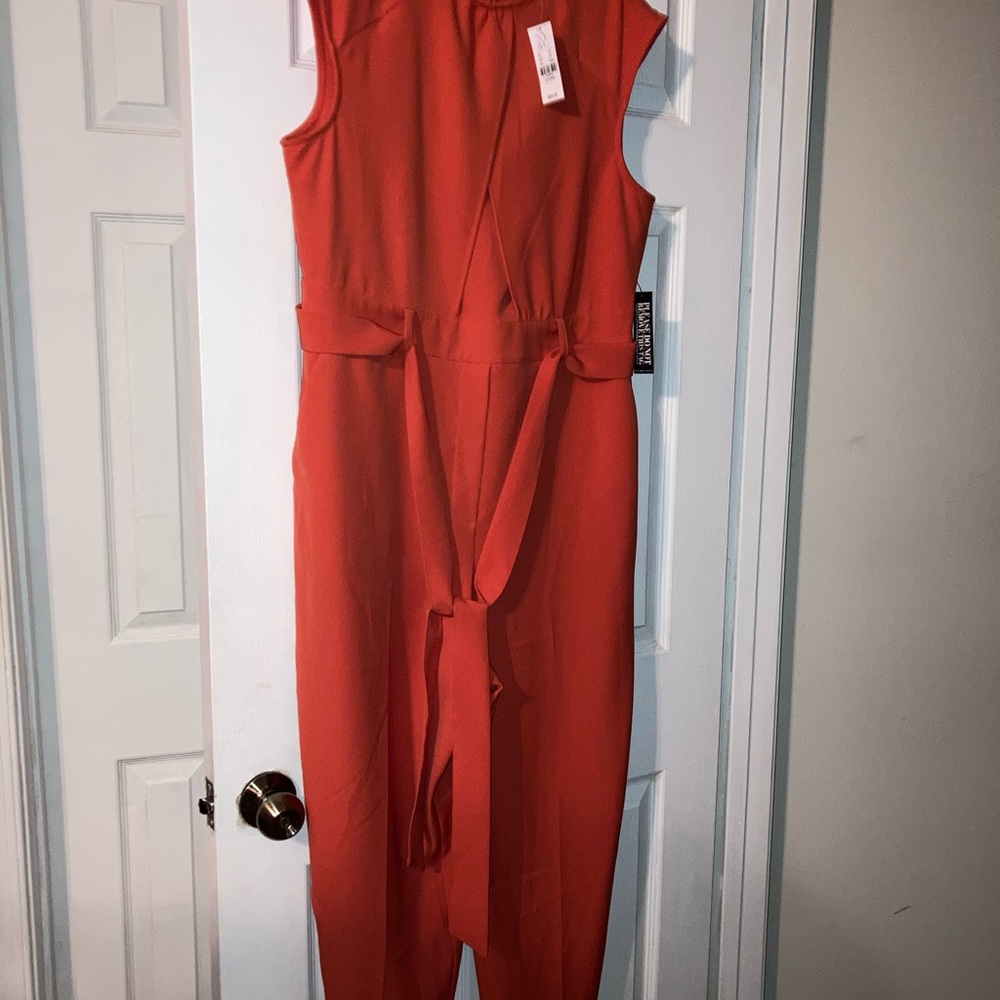 New York & Company Orange Jumpsuit
